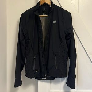 Adidas Women’s Climaproof Full Zip Lightweight Black Jacket- Small
